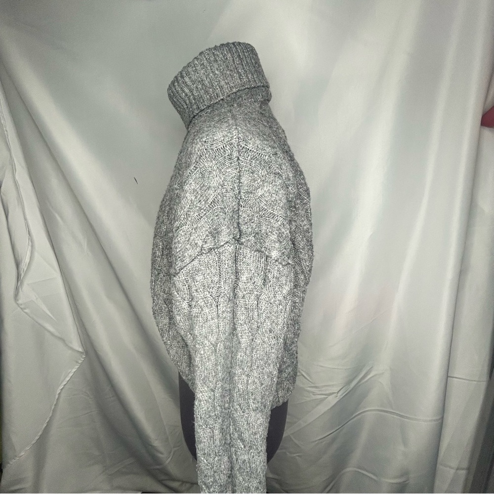 Gray Knit Turtleneck Sweater XL - Picture 5 of 5